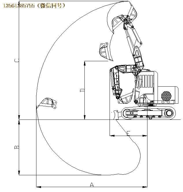 防爆電動挖掘機主要技術參數